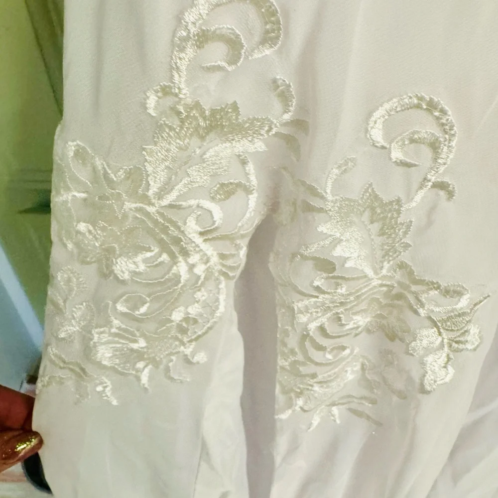 Elegant White Lace Women’s Dress - Picture 4 of 5